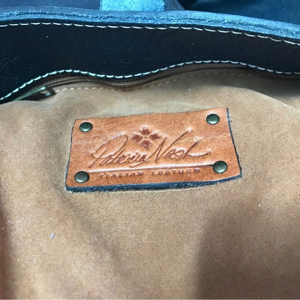 Patricia Nash Leather Dark Blue Leather Crossbody Bag - Picture 9 of 11